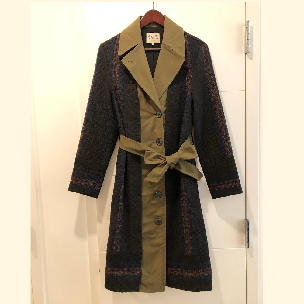 *NWOT* Sea Combination Coat - Size 6